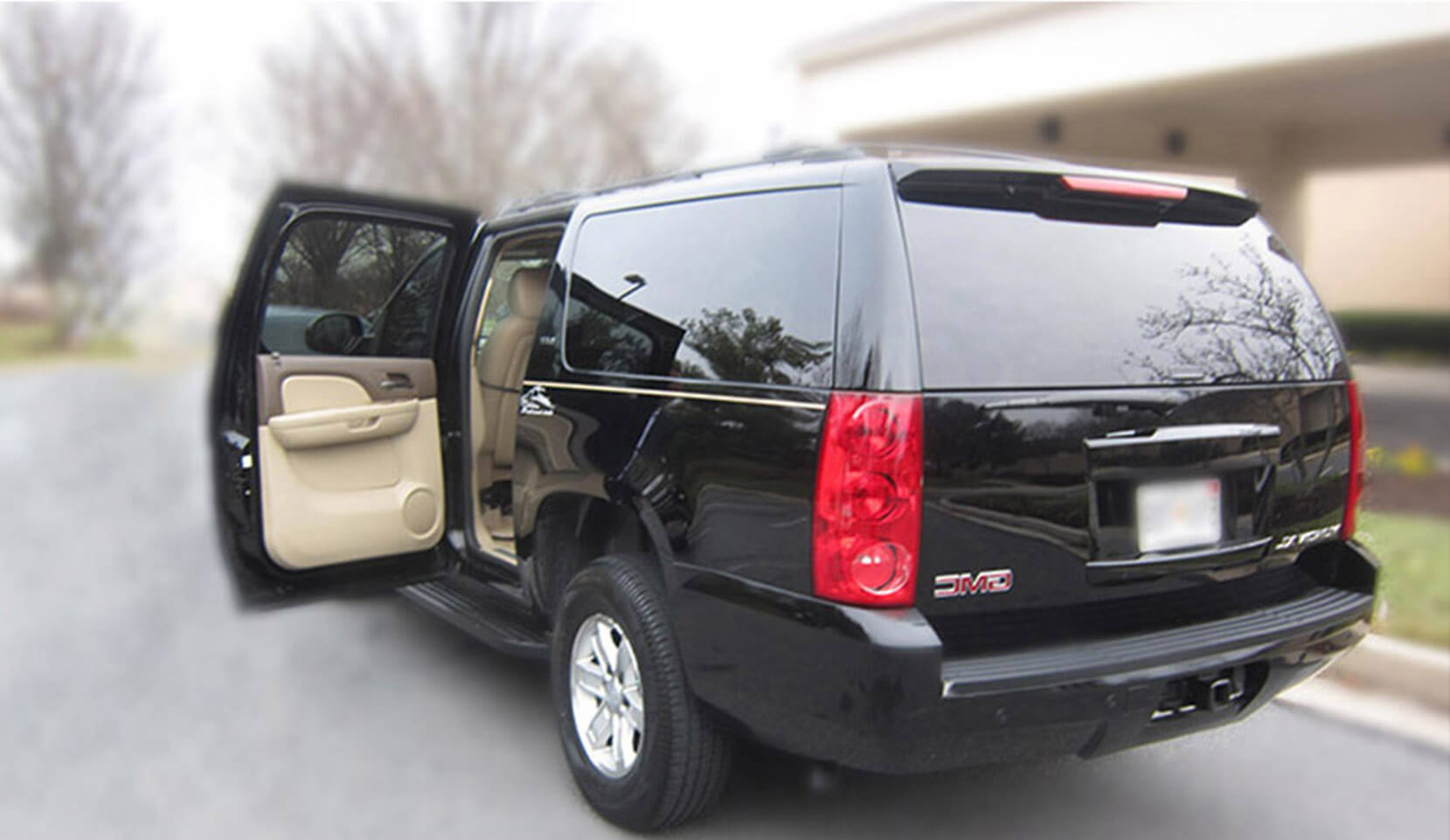 Luxurious black SUV truck provided by CLS Black Car Service in Baltimore